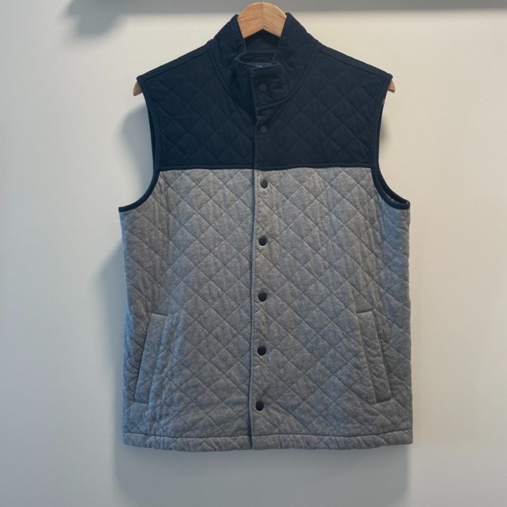 Croft & Barrow Vest Navy Grey Medium